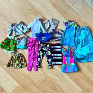 Barbie doll clothes lot of 14 pcs